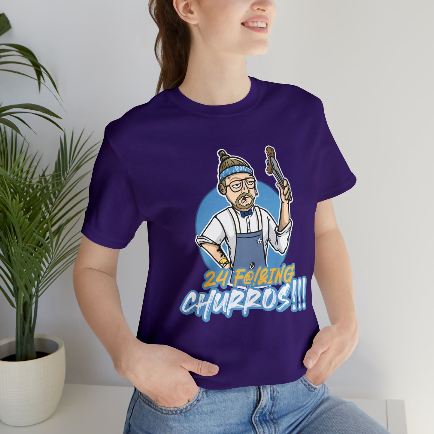 24 Churros Unisex Jersey Short Sleeve Tee