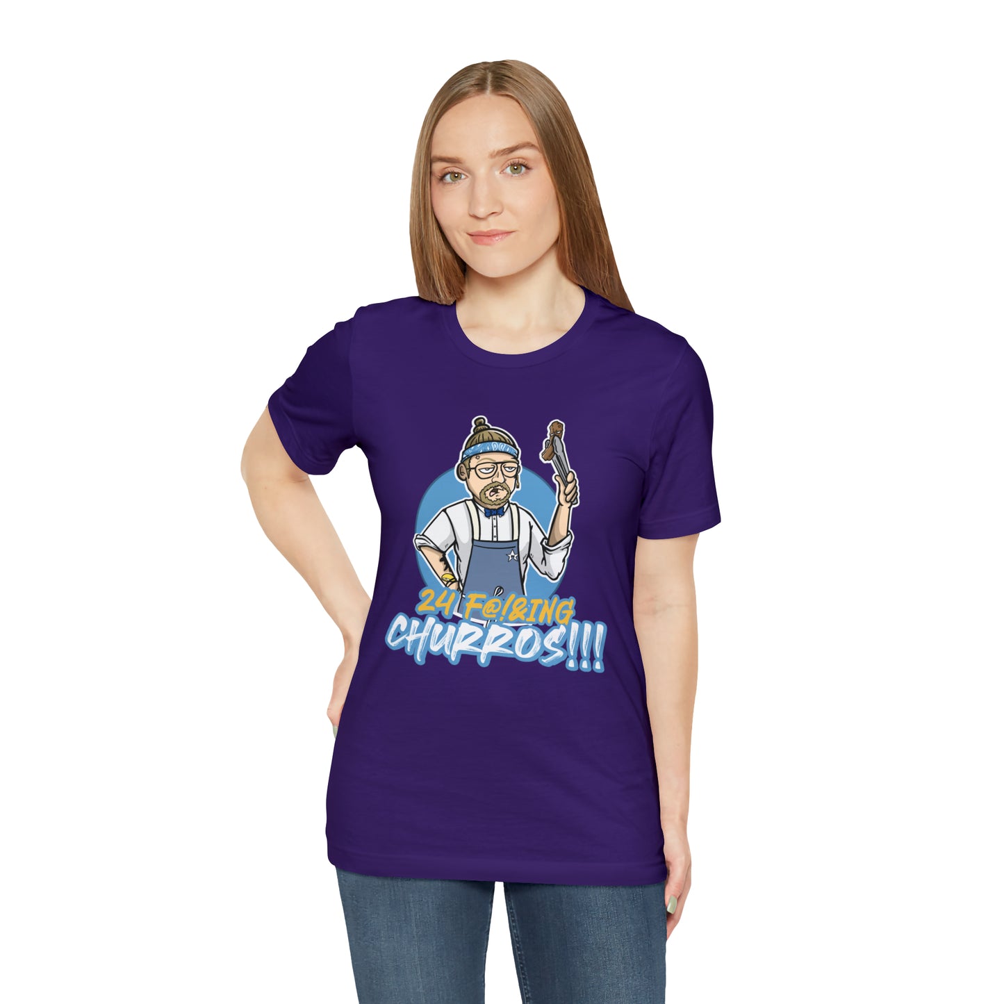 24 Churros Unisex Jersey Short Sleeve Tee