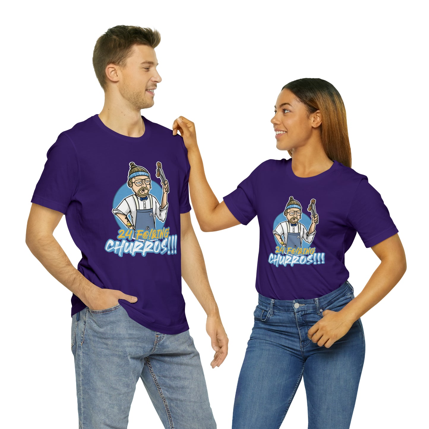 24 Churros Unisex Jersey Short Sleeve Tee