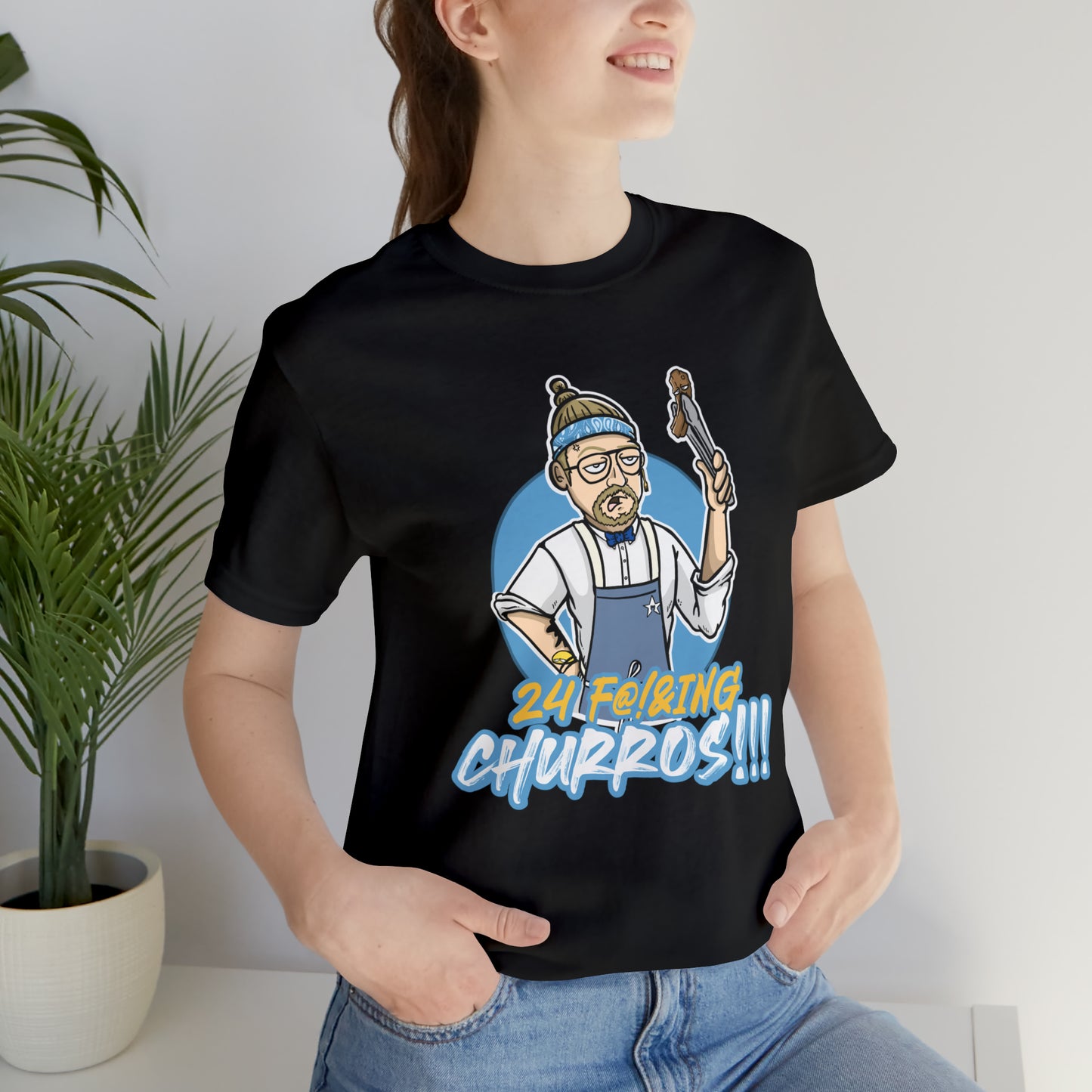 24 Churros Unisex Jersey Short Sleeve Tee