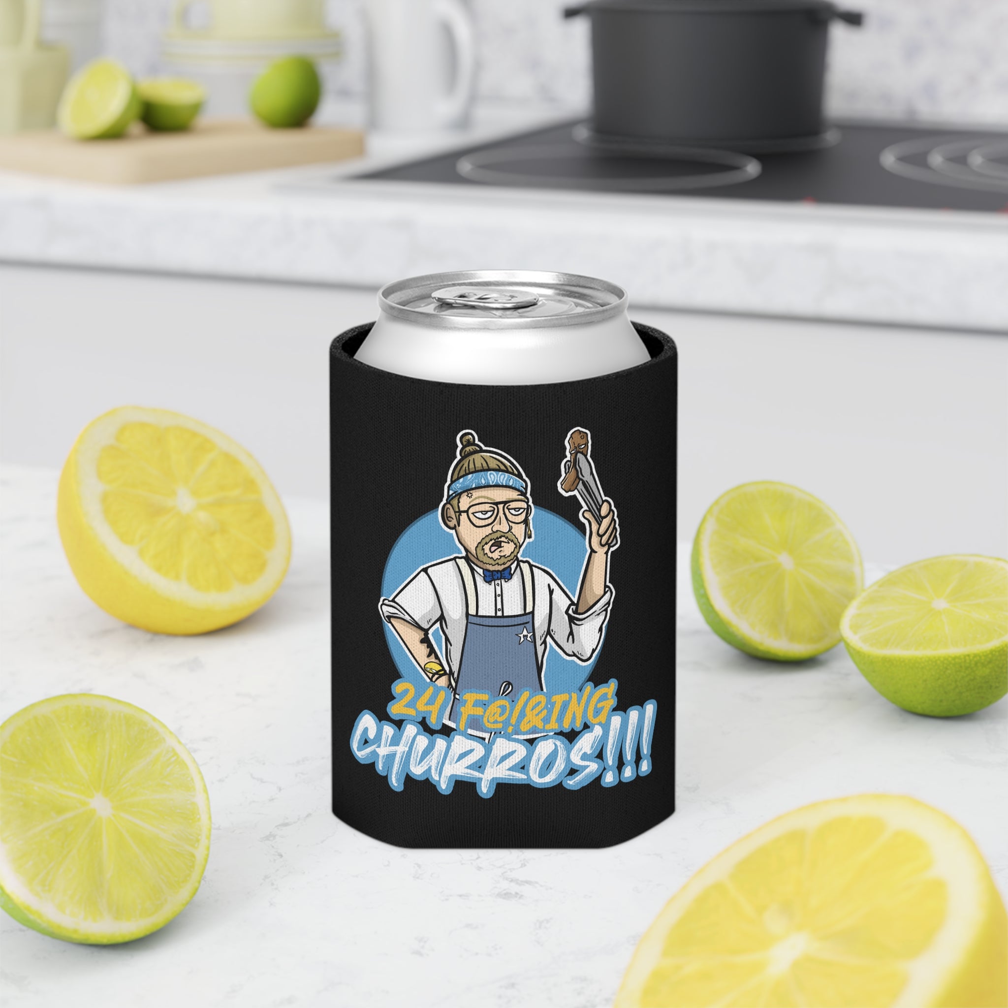 24 F@!&ING CHURROS Can Cooler