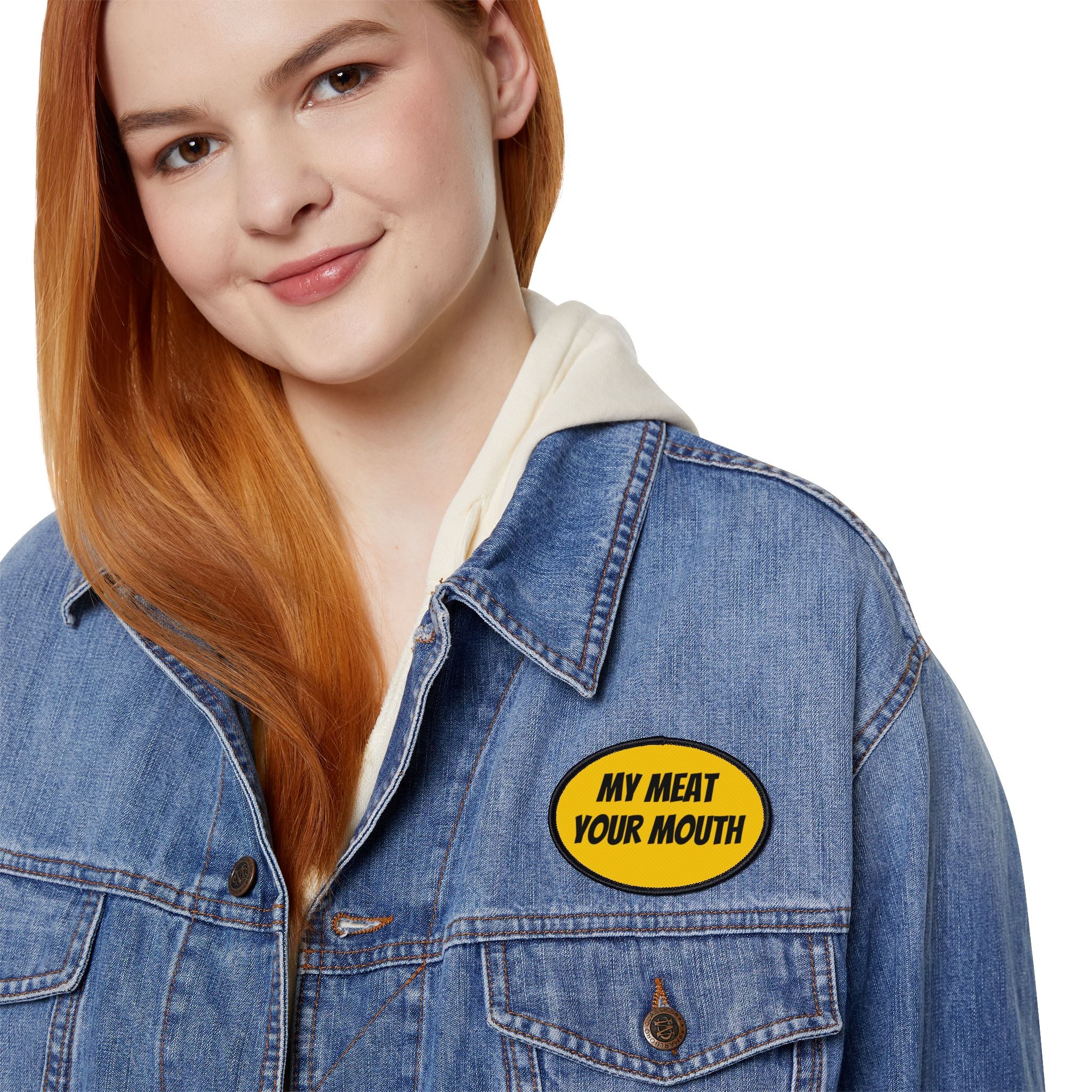 My Meat, Your Mouth Iron-on Patch