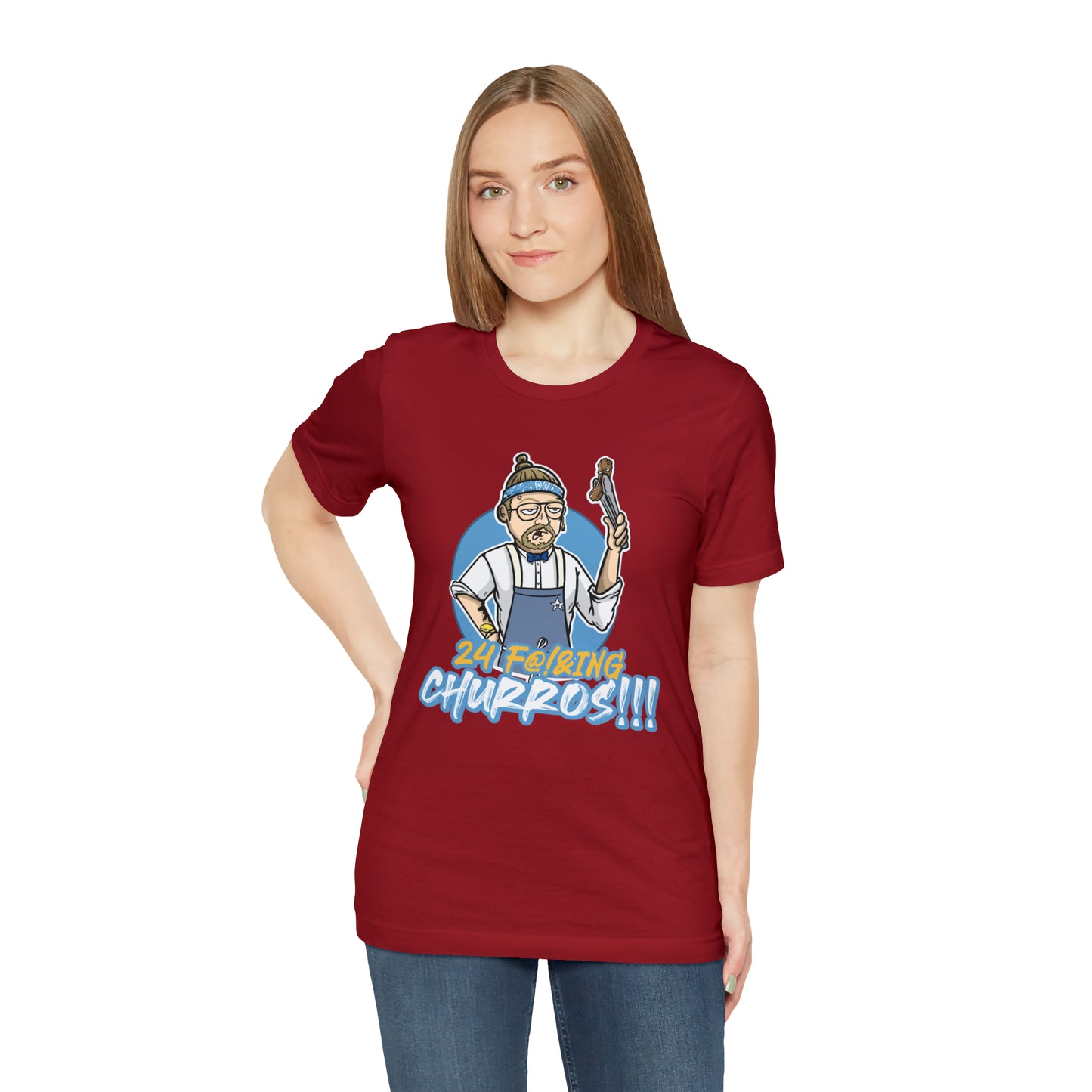 24 Churros Unisex Jersey Short Sleeve Tee