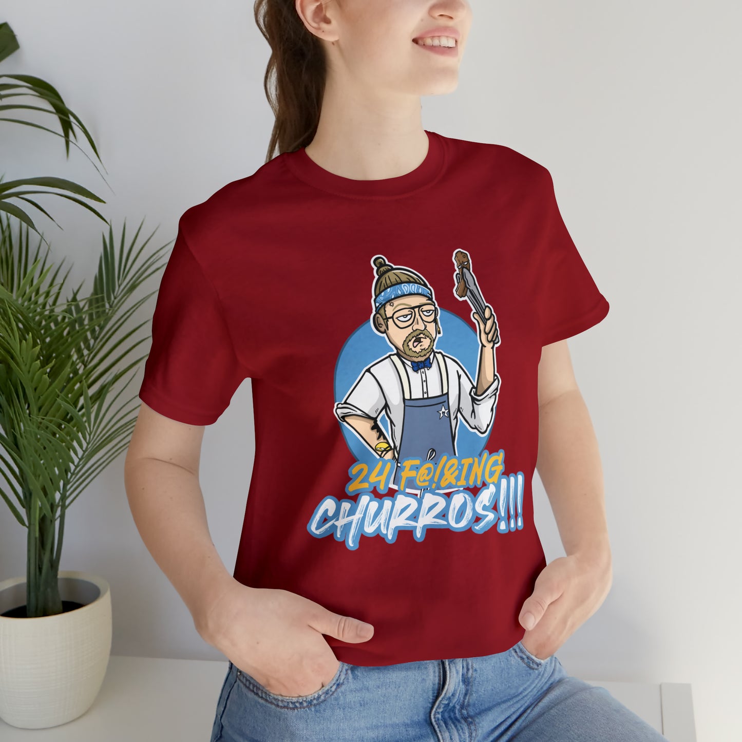 24 Churros Unisex Jersey Short Sleeve Tee