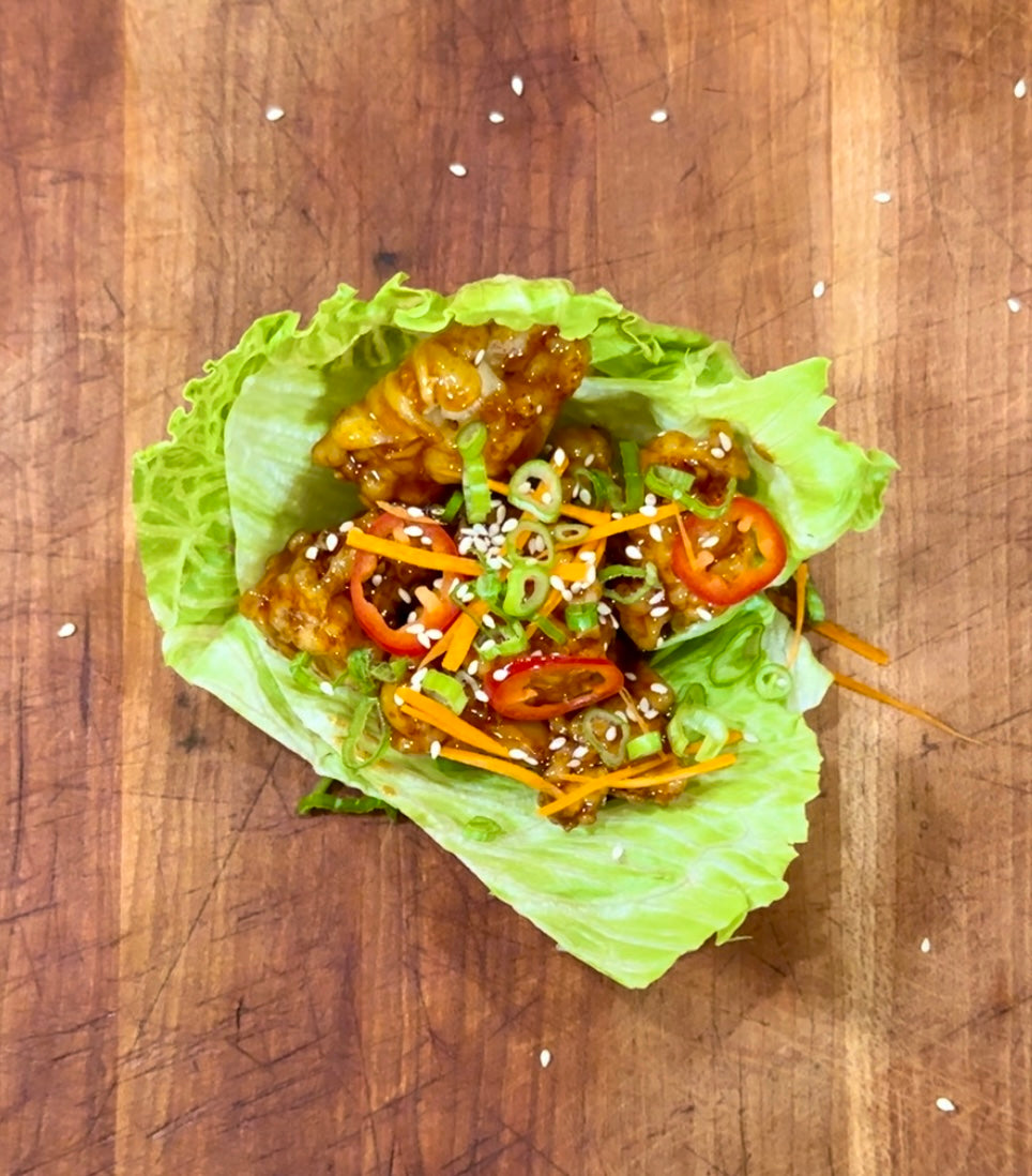 Korean Cauliflower Lettuce Cups