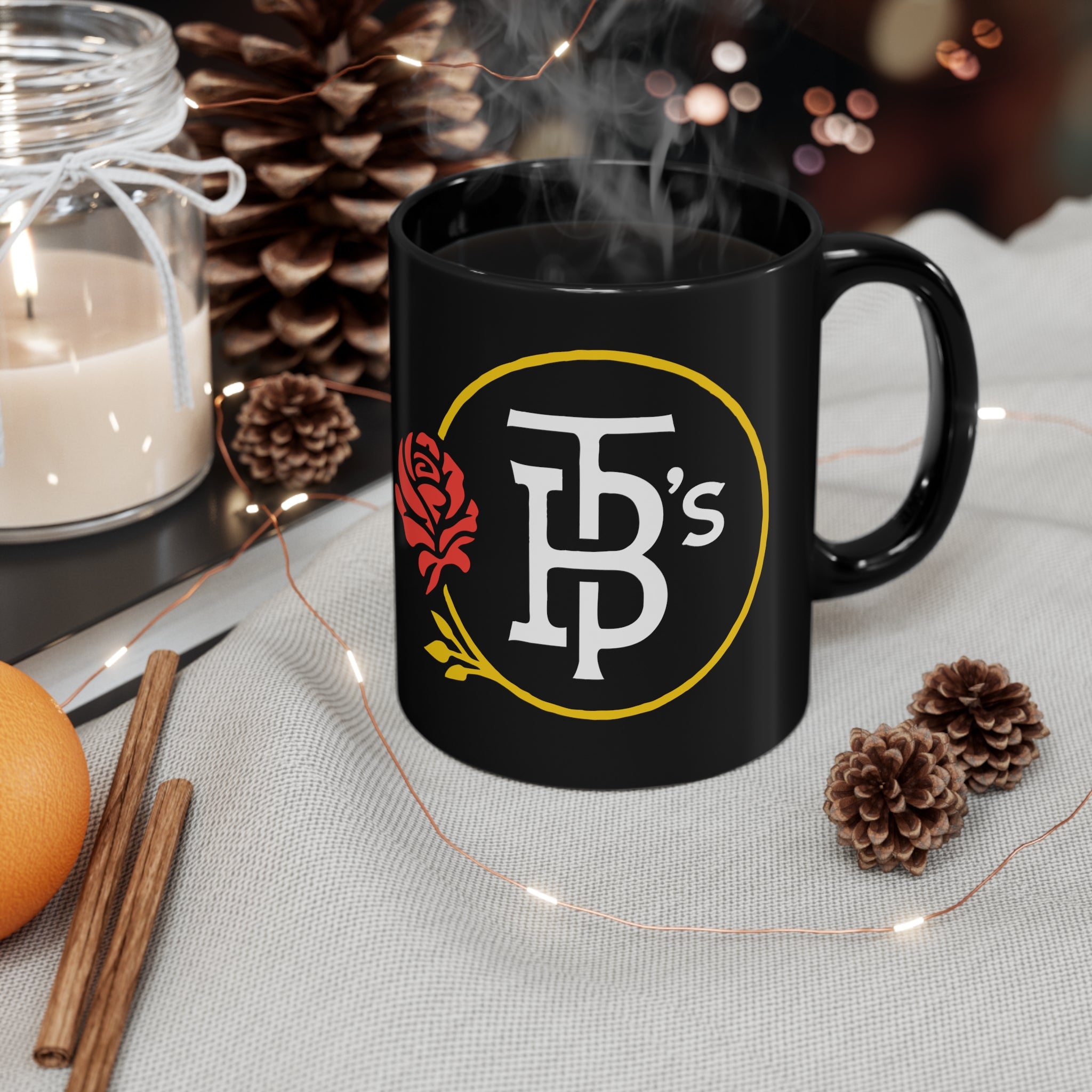 Mr Steak 11oz Black Mug