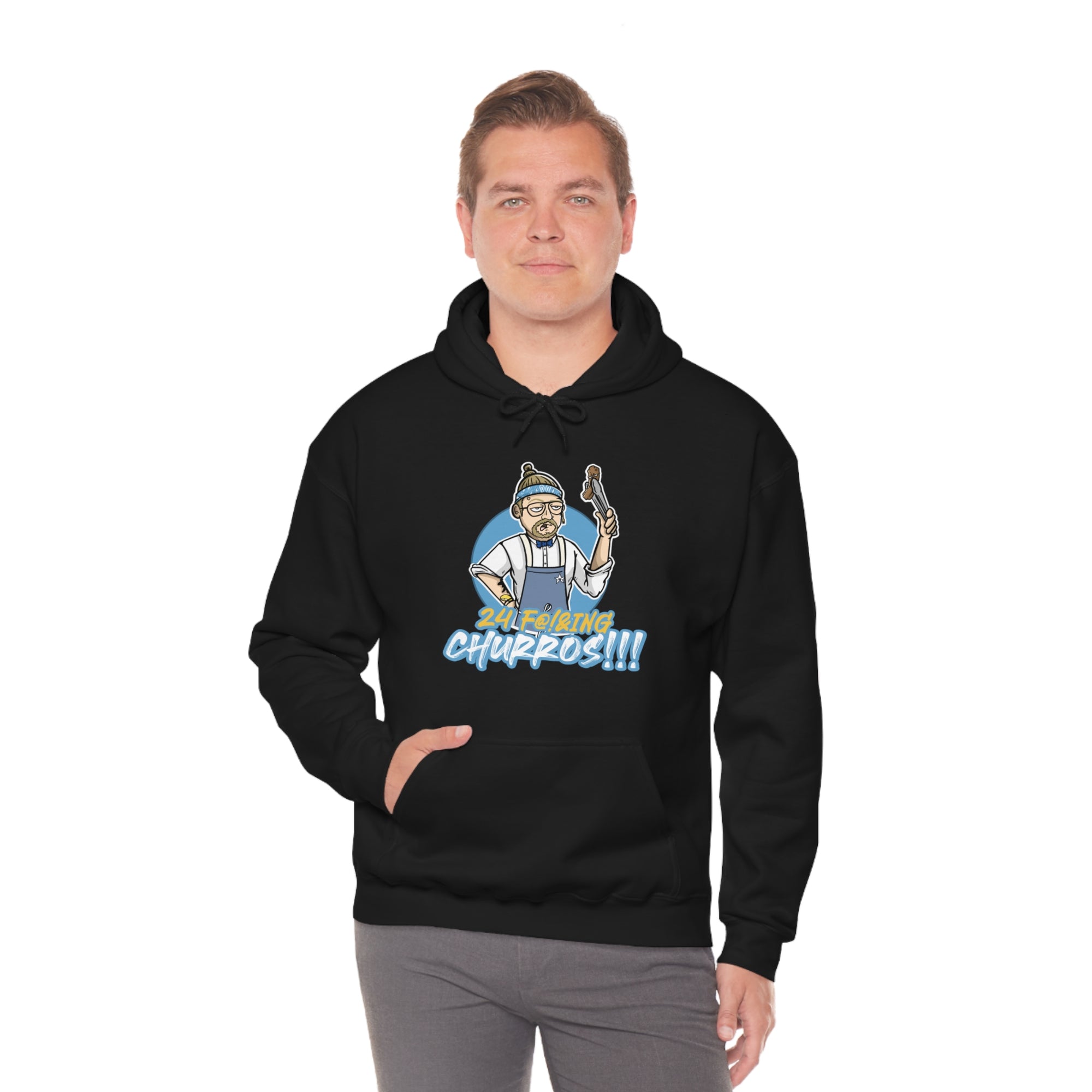 24 F!@&ING CHURROS Unisex Heavy Blend™ Hooded Sweatshirt