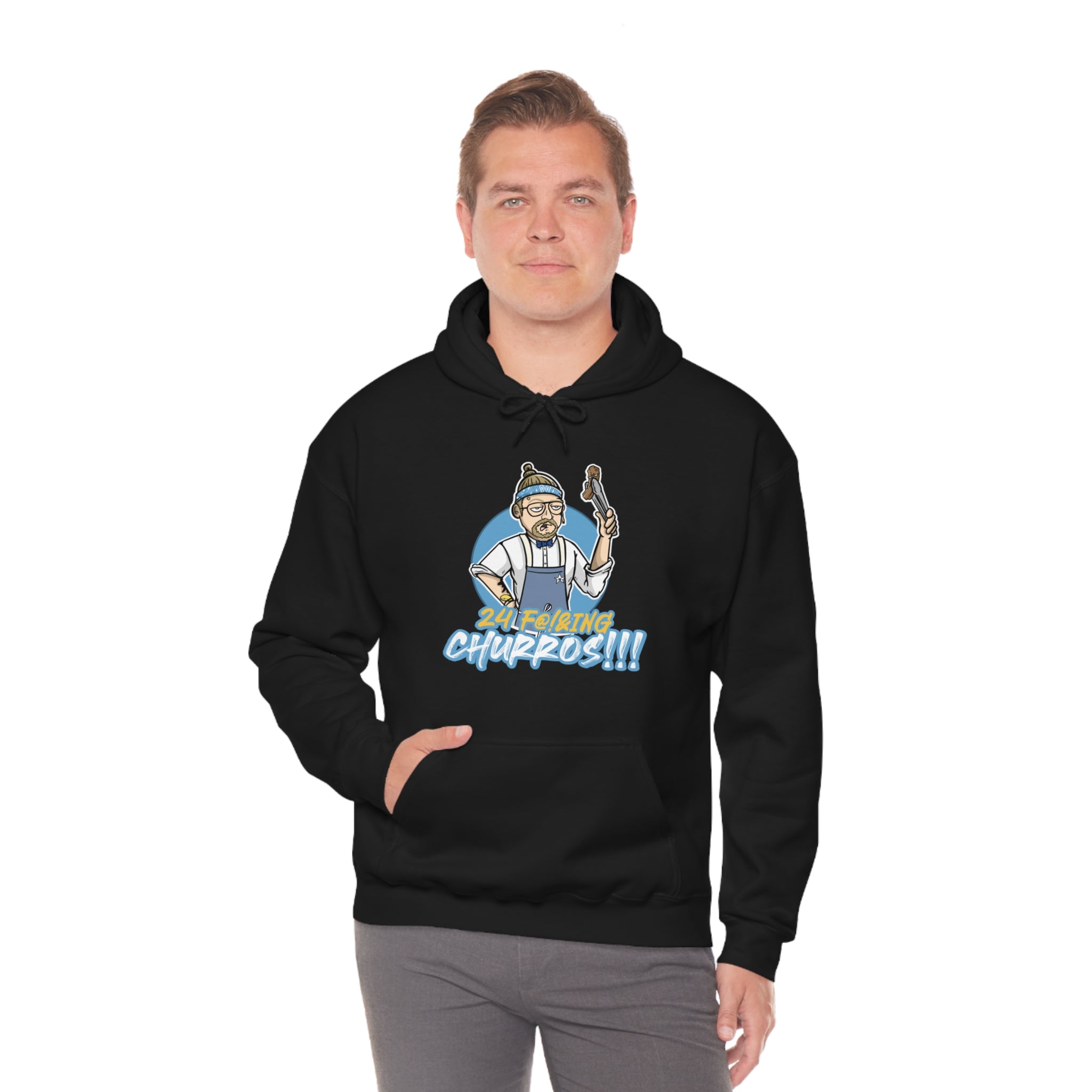 24 F!@&ING CHURROS Unisex Heavy Blend™ Hooded Sweatshirt