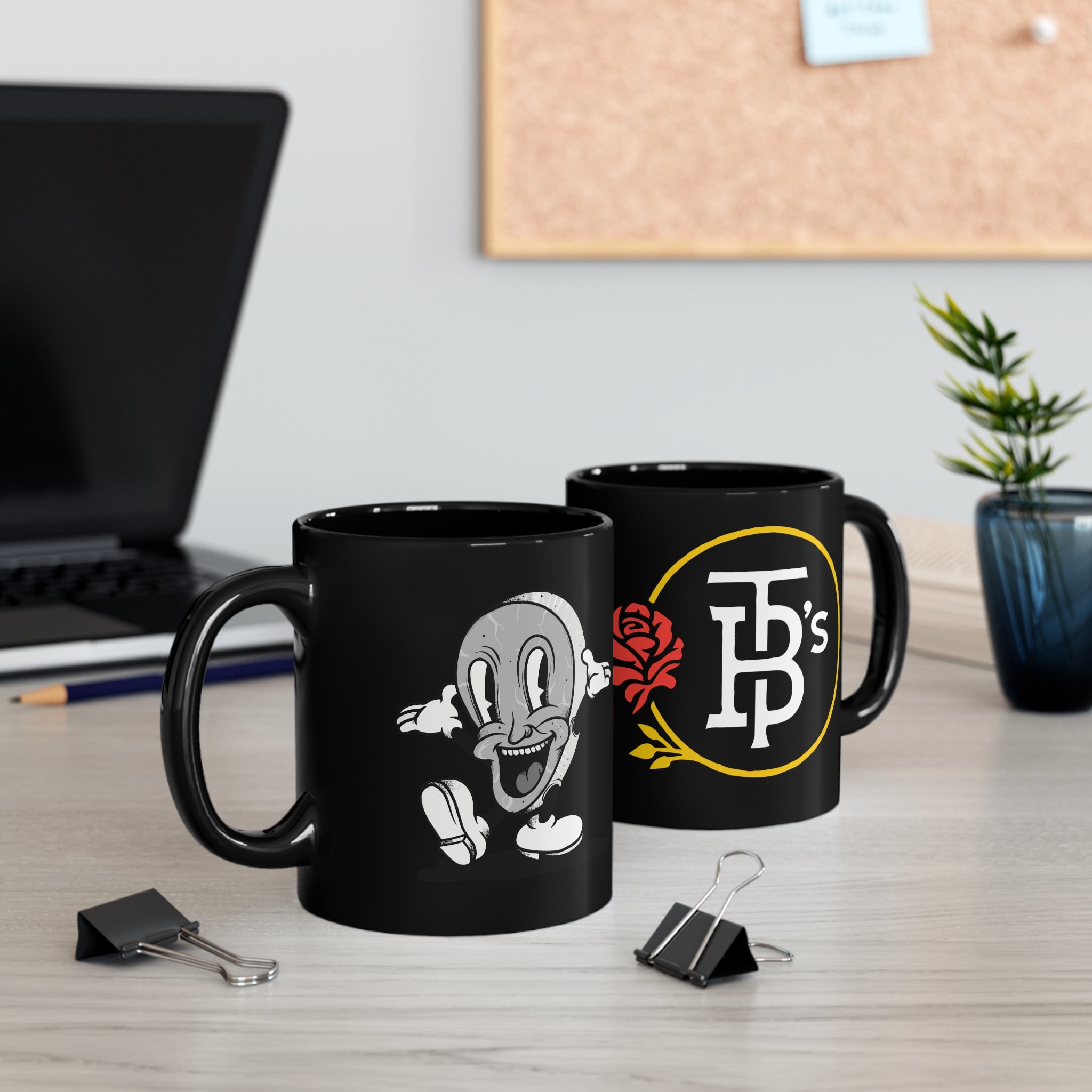 Mr Steak 11oz Black Mug