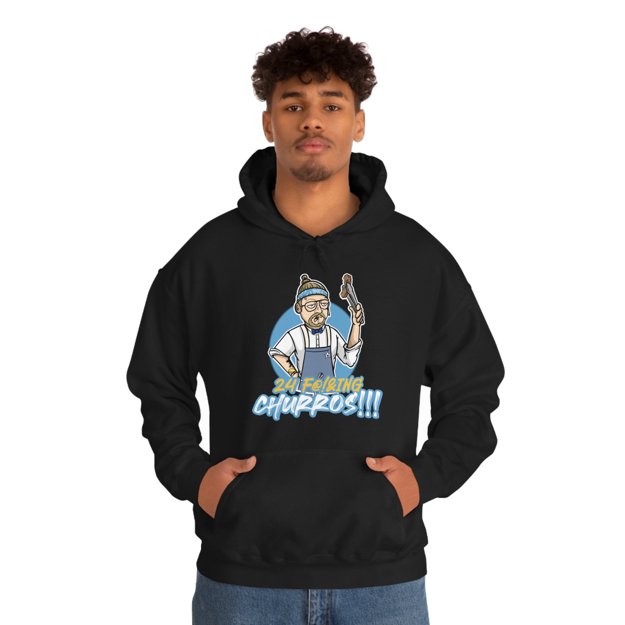 24 F!@&ING CHURROS Unisex Heavy Blend™ Hooded Sweatshirt