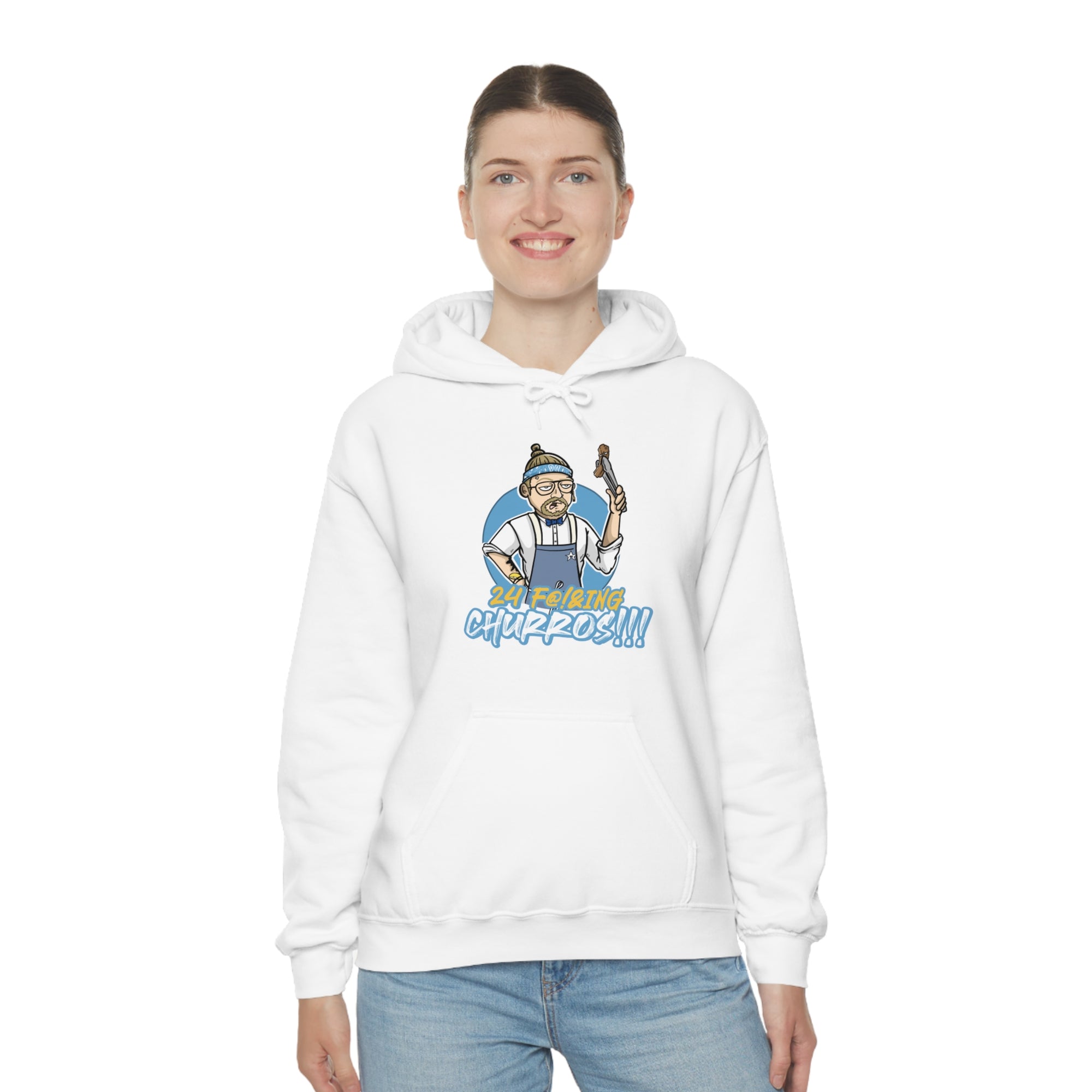 24 F!@&ING CHURROS Unisex Heavy Blend™ Hooded Sweatshirt