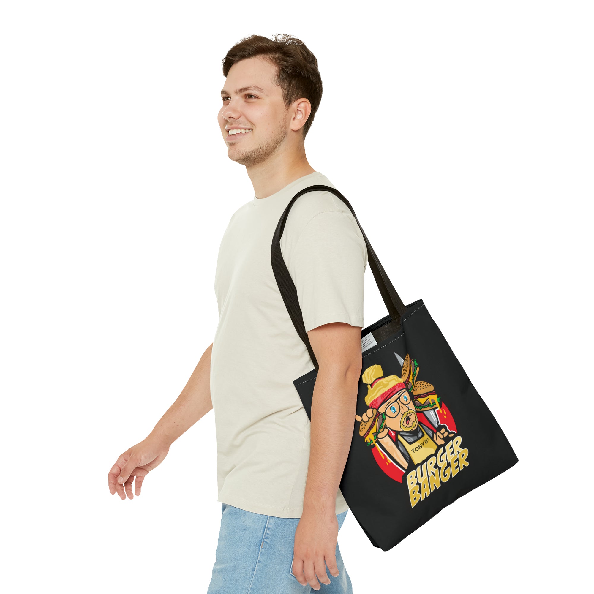 Burger Banger Tote Bag (AOP)