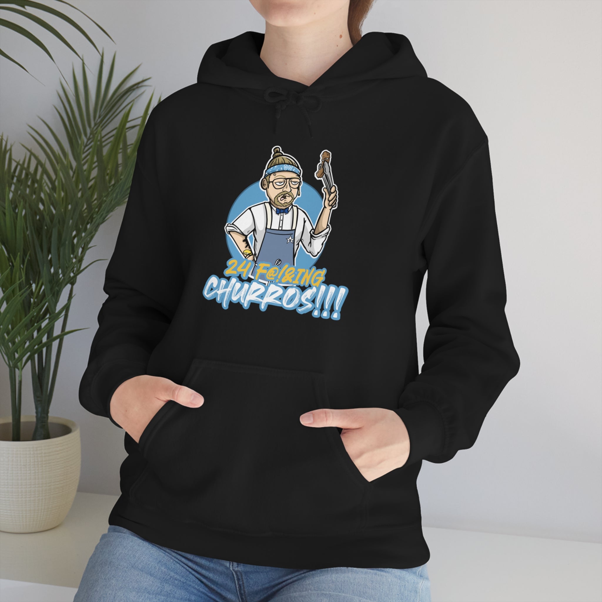 24 F!@&ING CHURROS Unisex Heavy Blend™ Hooded Sweatshirt