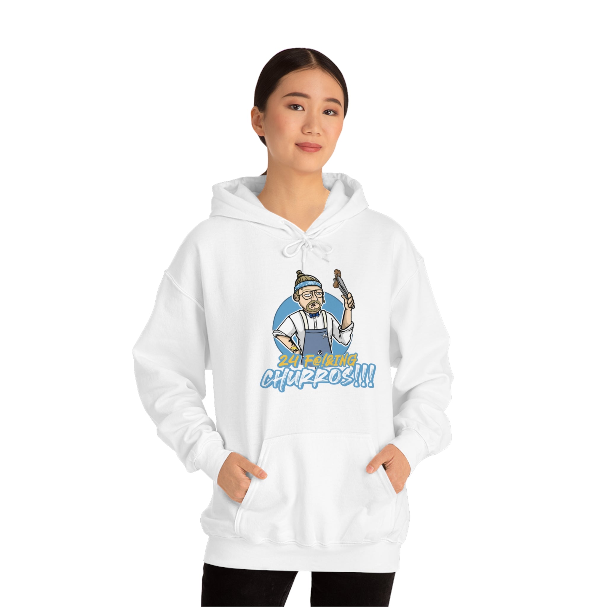 24 F!@&ING CHURROS Unisex Heavy Blend™ Hooded Sweatshirt