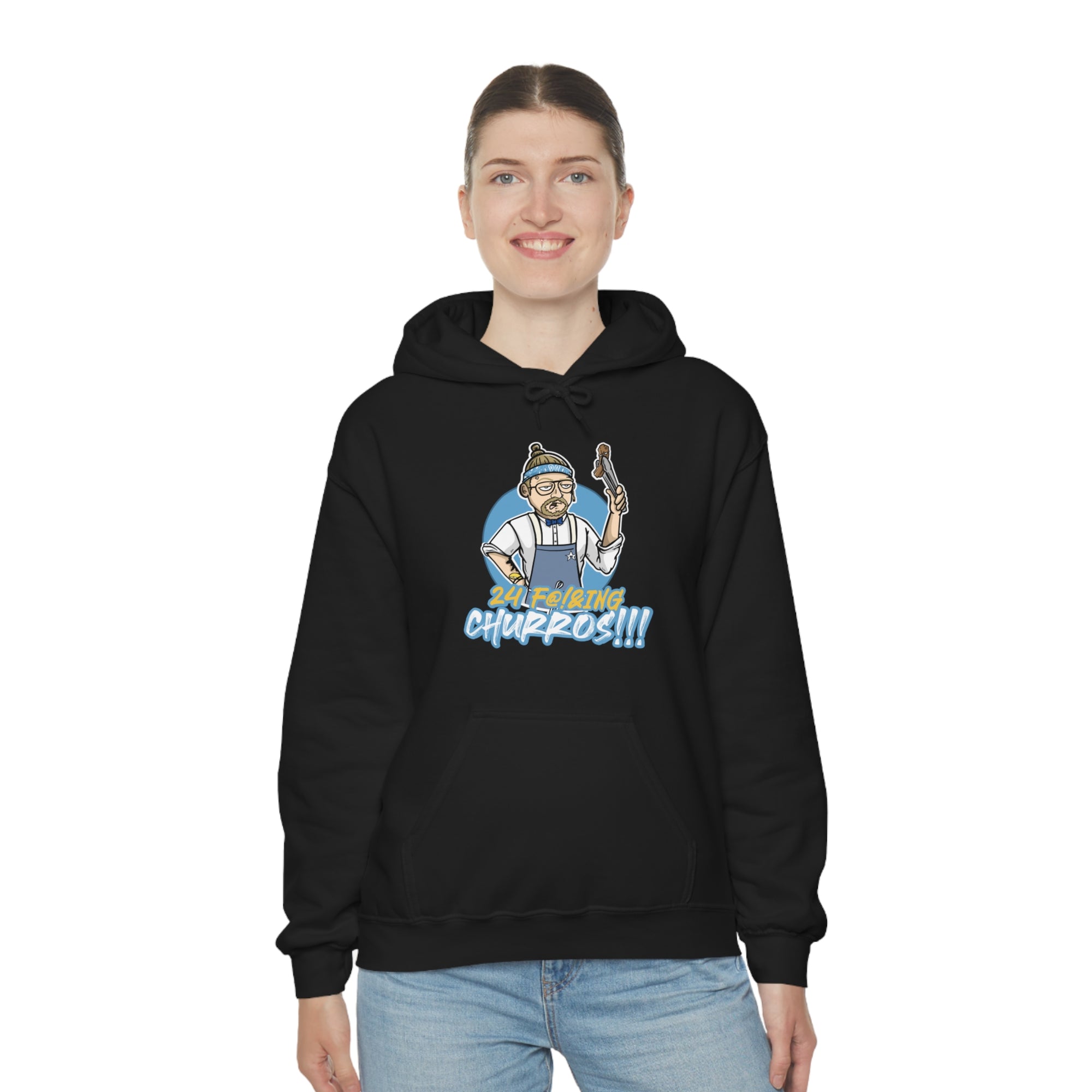 24 F!@&ING CHURROS Unisex Heavy Blend™ Hooded Sweatshirt